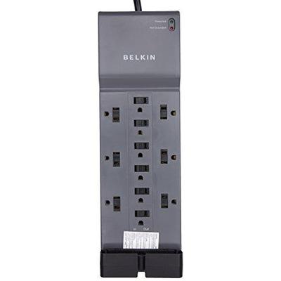 Belkin 12-Outlet Surge Protector with 8-Foot Cord, BE112234-08
