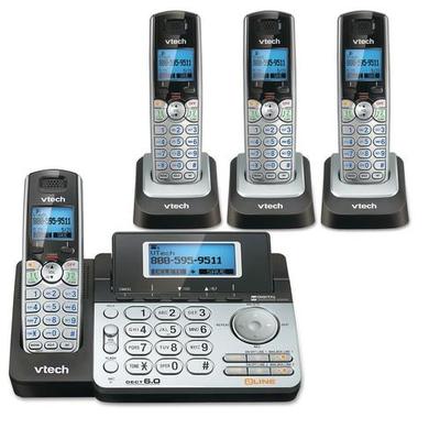Vtech DS6151+3DS6101 Black/Silver Cordless Phone (Answering Machine, Caller ID)