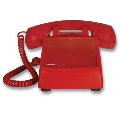 Viking Electronics No Dial Desk Phone - Red