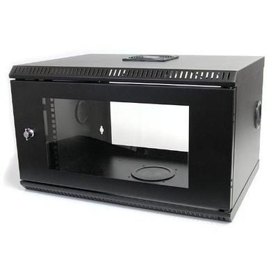 StarTech .com 6U 19-Inch Wall Mount Server Rack Cabinet with Acrylic Door RK619WALL (Black)