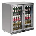 Polar Refrigeration G-Series 230W Back Bar Cooler Display Fridge with Hinged Doors 208 Litre, Stainless Steel, 2Â°C to 8Â°C, 900(H)x900(W)x520(D)mm, 4 Shelves, Energy Rating D | GL008