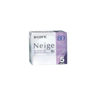 Sony 5 Sony Mini Disc Neige Sony MD 80 Minute Blank Minidisc