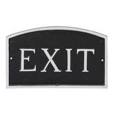 Montague Metal Products Inc. Exit Statement Garden Plaque Metal | 13 H x 21 W x 0.25 D in | Wayfair SP-56L-W-BS