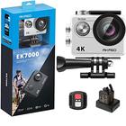 AKASO EK7000 4K30FPS Action Camera - 20MP Ultra HD Underwater Camera 170 Degree Wide Angle 98FT Waterproof Camera with Accessory Kit - Silver