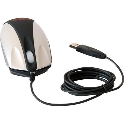 Codi 1300 DPI Optical Desktop Mouse (Optical - Cable - Black, Silver - PS/2, USB - 1300 dpi - Scroll