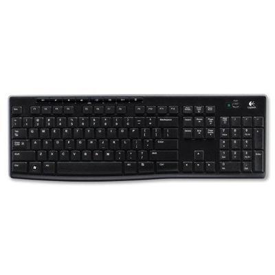 Logitech - K270 Wireless Keyboard, USB Unifying Receiver, Black - 920003051