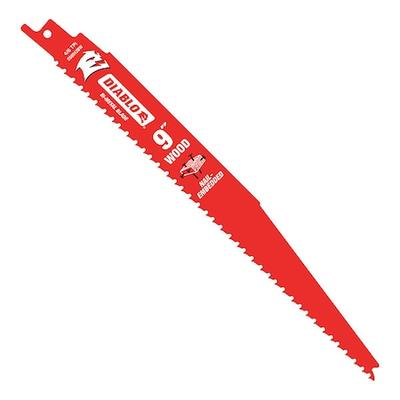 DIABLO DS0912BW25 9"L x 6/12 TPI Coated Reciprocating Saw Blade, 25PK