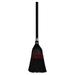 Unisan Poly Bristle Lobby Broom in Natural & Black Wood/Medium in Brown | Wayfair UNS951BP