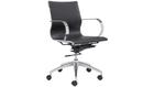 Zuo Modern Glider Black Low Back Office Chair by Zuo