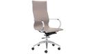 Zuo Modern Glider Taupe High Back Office Chair by Zuo - Gray