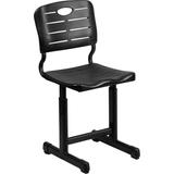 Flash Furniture Adjustable Height Black Student Chair with Black Pedestal Frame, YU-YCX-09010-GG, YU screenshot. Chairs directory of Office Furniture.