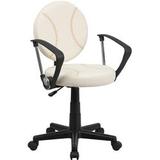 Flash Furniture Baseball Task Chair with Arms (FLA-BT-6179-BASE-A-GG) screenshot. Chairs directory of Office Furniture.