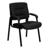 Flash Furniture Black Leather Guest Chair screenshot. Chairs directory of Office Furniture.