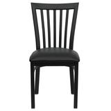 Flash Furniture Black School House Back Metal Restaurant Chair With Black Vinyl Seat screenshot. Chairs directory of Office Furniture.