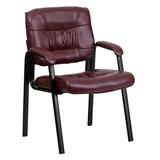 Flash Furniture Burgundy Leather Executive Side Chair with Black Frame Finish, BT-1404-BURG-GG screenshot. Chairs directory of Office Furniture.