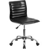 Flash Furniture Ds-512b-bk-gg Mid-back Armless Black Ribbed Designer T screenshot. Chairs directory of Office Furniture.