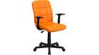 Flash Furniture Go-1691-1-org-a-gg Mid-back Orange Quilted Vinyl Task