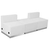 Flash Furniture HERCULES Alon Series White Leather Reception Configuration 3 Pieces, ZB-803-670-SET- screenshot. Chairs directory of Office Furniture.