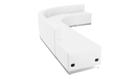 Flash Furniture HERCULES Alon Series White Leather Reception Configuration 5 Pieces, ZB-803-610-SET-