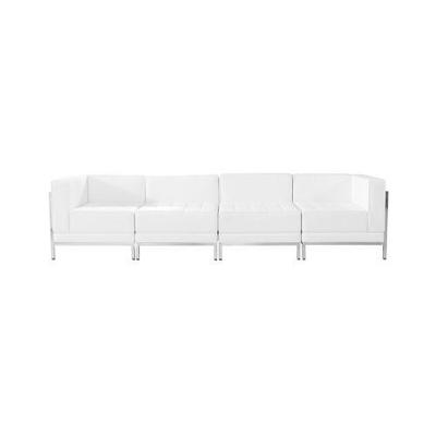 Flash Furniture HERCULES Imagination Series Leather 4 Piece Lounge Set-Color:White