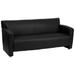 Flash Furniture HERCULES Majesty Series Black Leather Sofa, 222-3-BK-GG