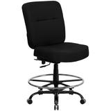 Flash Furniture HERCULES Series 400 lb. Capacity Big & Tall Black Fabric Drafting Chair with Extra W screenshot. Chairs directory of Office Furniture.