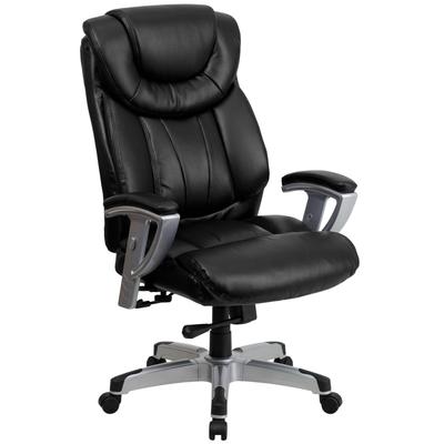 Flash Furniture HERCULES Series 400 lb. Capacity Big & Tall Black Leather Executive Swivel Office Ch