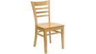 Flash Furniture Hercules Series Natural Wood Finished Ladder Back Wooden Restaurant Chair - Flash Fu