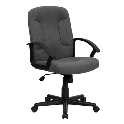 Flash Furniture Mid-Back Gray Fabric Task And Computer Chair