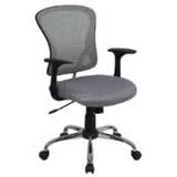 Flash Furniture Mid-Back Gray Mesh Office Chair with Chrome Finished Base screenshot. Chairs directory of Office Furniture.