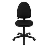 Flash Furniture Mid-Back Multi-Functional Task Chair with Adjustable Lumbar Support Black Fabric FLS screenshot. Chairs directory of Office Furniture.