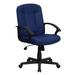 Flash Furniture Mid-Back Navy Fabric Task And Computer Chair