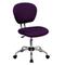 Flash Furniture Mid-Back Purple Mesh Swivel Task Chair with Chrome Base, H-2376-F-PUR-GG