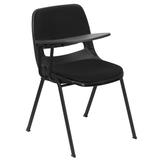 Flash Furniture Padded Black Ergonomic Shell Chair With Right Handed Flip-Up Tablet Arm screenshot. Chairs directory of Office Furniture.
