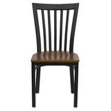 Flash Furniture XUDG6Q4BSCHCHYWGG Hercules Black School House Back Metal Restaurant Chair with Cherr screenshot. Chairs directory of Office Furniture.