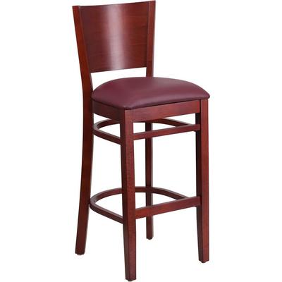 Flash Furniture Xu-dg-w0094bar-mah-burv-gg Lacey Series Solid Back Mah