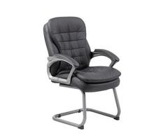 Boss Office Products Executive Pillow Top Guest Chair in Black