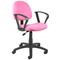 Boss Office Products Pink Microfiber Deluxe Office Posture Chair with Loop Arms