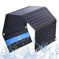 BigBlue 3 USB Ports 28W Solar Charger (5V/4.8A Max Total) Foldable Waterproof Outdoor Solar Battery Charger Compatible for iPhone Samsung Galaxy LG etc