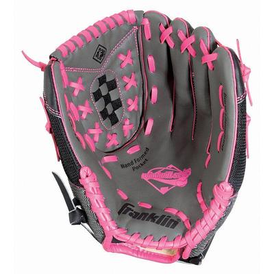 Franklin Sports Windmill Series 12-inch Grey/ Pink Right Handed Thrower Softball Glove
