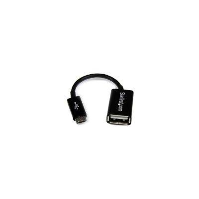 StarTech 127mm Micro USB Male to USB A Female On-The-Go Host Cable Adapter