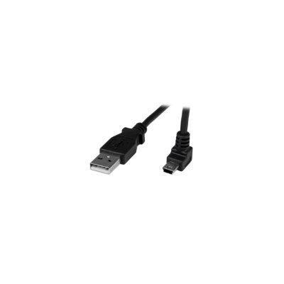 StarTech 1m Mini USB Cable Cord A to Up Angle Mini B - Black