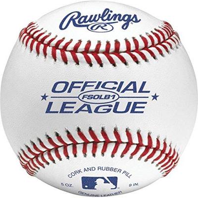 Rawlings Flat Seam Official League Competition Grade Baseball, White