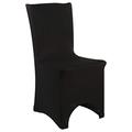 Spandex Chair Covers Dining Chair Slipcover Removable Elasticated Stretchy Chair Protector Slipcovers for Birthday Wedding Banquet Party Supplies Decoration, Black, 50pcs