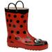 Western Chief Girls' Ladybug Rainboot - 7 Toddler Red Boot Medium