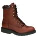 Work America Men's 8" Brawny Leather Work - 12 Brown Boot D