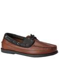 Life Outdoors Men's Two-Eyelet Boat Shoe - 11.5 Brown Slip On D