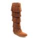 Minnetonka 5-Layer Fringe - Womens 11 Brown Boot Medium