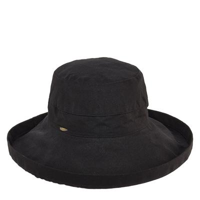 Scala Collezione Women's Cotton Big Brim Hat Black Size One Size