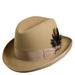 Scala Classico Men's Felt Homburg Hat Camel Size XL